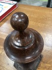 Antique Turned Wood Newel Post bed Finial