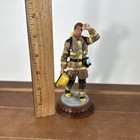 Red Hats Of Courage By Vanmark 5 5  Firefighter Resin Figurine  2001