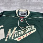 Minnesota Wild Jersey Men s Medium Green Reebok Blank Adult Nhl 