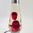 Lava Lite Lamp Vintage 90s Red Clear Silver Streak 1999 32oz Original Retro Y2k
