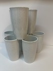 8 Vintage Plastic Retro Mcm Speckled Cups 4 75    Tumblers Glasses Lot Set Nice 