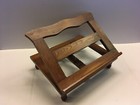 Vintage Oak Wood Lectern Rack Book Rest Portable Adjustable Desk Table Top
