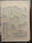 Stampin Up Springtime Stroll 146795 Clear Mount Stamp Set Of 9 Phrases Outdoor