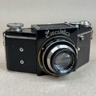 Exakta Model A 1936 Black Vintage Camera W  7 5cm Zeiss Tessar Lens