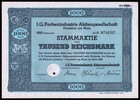 1940 Ig Farben  of Zyklon B Infamy  2 Piece Wwii Common Stock Certificate Set F 