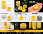 500 Bulk 5ml Concentrate Jars Silicone Lined - Empty Wax Balm Sample Containers