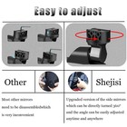 Shejisi Utv Side Mirrors Fits 1 65 -2  Inch Roll Cage  8 65 8 26 5 50  Black 