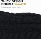 Ponytail Beanies For Women Messy Bun Winter Hat With Tail Hole Warm Lined Knit S