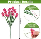 24 Bundles Artificial Flowers For Outdoors Decoration  Uv Resistant Mixed Color