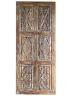 Vintage Carved Barn Door Rustic Reclaimed Solid Wood Interior Statement Door 84