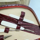 Vintage Austrian Manicure Grooming Set Ground Leather Case See Photos