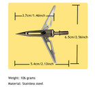 12pcs Hunting Killzone Broadheads 100grain Sharpen Blade 2  Cut Archery Tips