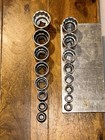 Vintage Indestro 16 Pc Sae Mechanics Socket Set Tools 8pc-1 2      8pc-3 8   