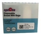 Spectra Disposable Breast Milk Storage Bags 30ct Tempature Sensor Pre Sterilized