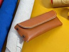Leather Glasses Case  Eyeglass Case  Sunglass Case  Genuine Leather Slim Glas   