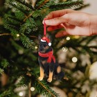 German Shepherd Christmas Ornament Holiday Dog Resin Figurine Collectible Gif   