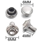 100 Sets 6mm Mixed Colors Cz Crystal Rivets Rhinestone Rivets Studs Rapid Riv   