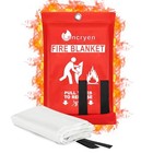  Emergency Fire Blanket  Fire Extinguisher Blanket  Fire Suppression 1 Pack Red