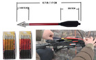 12pcs Crossbow Bolts 6 5  Aluminium Arrows With Sharp Broadhead Hunting Archery