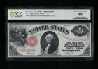 Sc 1917  1 Fr 37 Legal Tender    sawhorse    Cherry Red - Pcgs 40 Extremely Fine