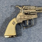 Vintage Antique Kid Toy Metal Cap Pistol Gun Hubley Replica For Play Works Great