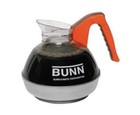 Bunn Commercial Glass Coffee Pot 12 Cup Capacity With Orange Decaf Handle