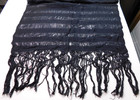 Gorgeous Large 80x21 Black 100  Cotton Handmade Mexican Scarf Shawl