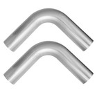 2 Pcs 2 5  Od 90 Degree Exhaust Pipe  90   Mandrel Bend Elbow  304 2 5 Inch-2pcs