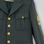 Vintage Us Army Dress Uniform Jacket Mens 40 Green Walter S Freeman Patriot Usa