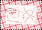 Vintage Placemat Loyal Order Of Moose Lodge  227 Map Pic Hanover Pennsylvania