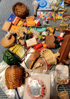 Large Lot Dollhouse Miniatures Mixed Vintage Books Music Kitchen More Over 65pcs