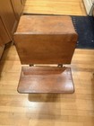 Antique Cast Iron Folding Child School Desk Patented Sears Roebuck 20  L 25  H