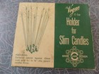 Vintage Atomic Star Mid Century Modern Vogue Metal Slim Candle Holder