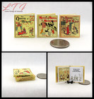 Childrens Picture Books Set 3 Pc Illustrated Readable Miniature Books 1 12 Scale