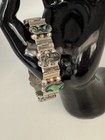 Vintage Hecho Mexico Sterling 925 Abalone Inlay Panel Bracelet 7  24g Signed Efh