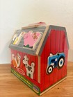 Wooden Take Along Sorting Barn W  10 Barn Animals- Melissa And Doug-new