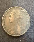 1864 New Brunswick One Cent Coin  Original Surfaces