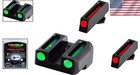 Snag-resistant Fiber Optic Pistol Sights