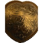 Vintage Gold Heart Belt Buckle