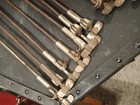 Antique Vintage Ludwig Leedy Long Bass Drum Tension Thumb Rods   Claws Lot-g 