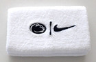 Nike Penn State Doublewide Wristbands Unisex Adult Ncaa White college Navy