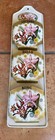 Vintage 60s Nippon Kitsch Mail Bills Letter Wall Holder Metal Organizer 18   