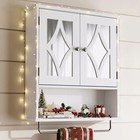 Classic White Wall-mounted Medicine Cabinet Bathroom Storage Shelf Organizer
