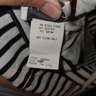 Vintage 90s Black White Striped High Waist Pleated Shorts 10p