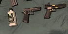 Airsoft Gun Lot  M16-style Rifle  2 Pistols  Magazines  Bbs - Electric gas