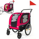 2-in-1 Bike Trailer   Pet Stroller For Dogs Up To 100 Lbs  Foldable Pet Carrier
