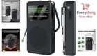 Portable Am Fm Sw Pocket Radio Battery Operated With Flashlight   Headphone Jack