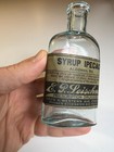 Antique Syrup Ipecac Bottle E p  Leischner Chicago Pharmacy Drug Store Edgewater