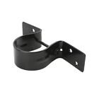 2 3 8  Powder Coated Black Pipe Grip Fence Brackets  pack Of 5 
