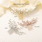 Crystal Bride Wedding Hair Comb Silver Bridal Headpiece Rhinestone Accessory